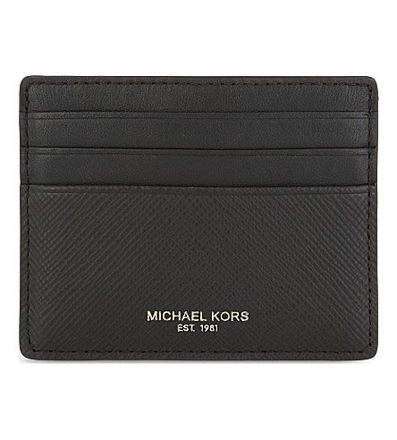 buy now michael kors men's harrison leather card case|michael kors personal life.